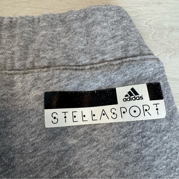 Adidas by Stella Sport McCartney Grey Joggers w Pink and Turquoise - Picture 3 of 9